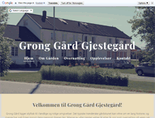 Tablet Screenshot of grong-gard.no